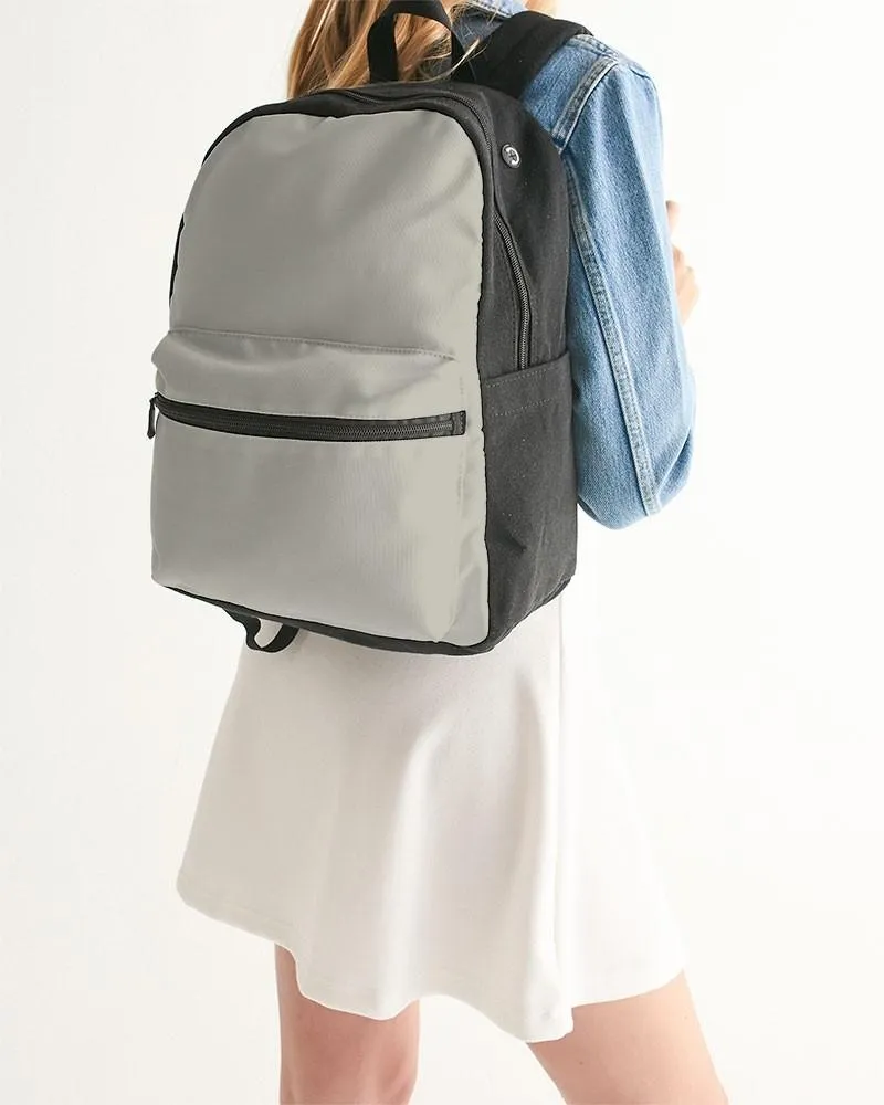 Shaded Pale Yellow Gray Canvas Backpack | C0M0Y10K30