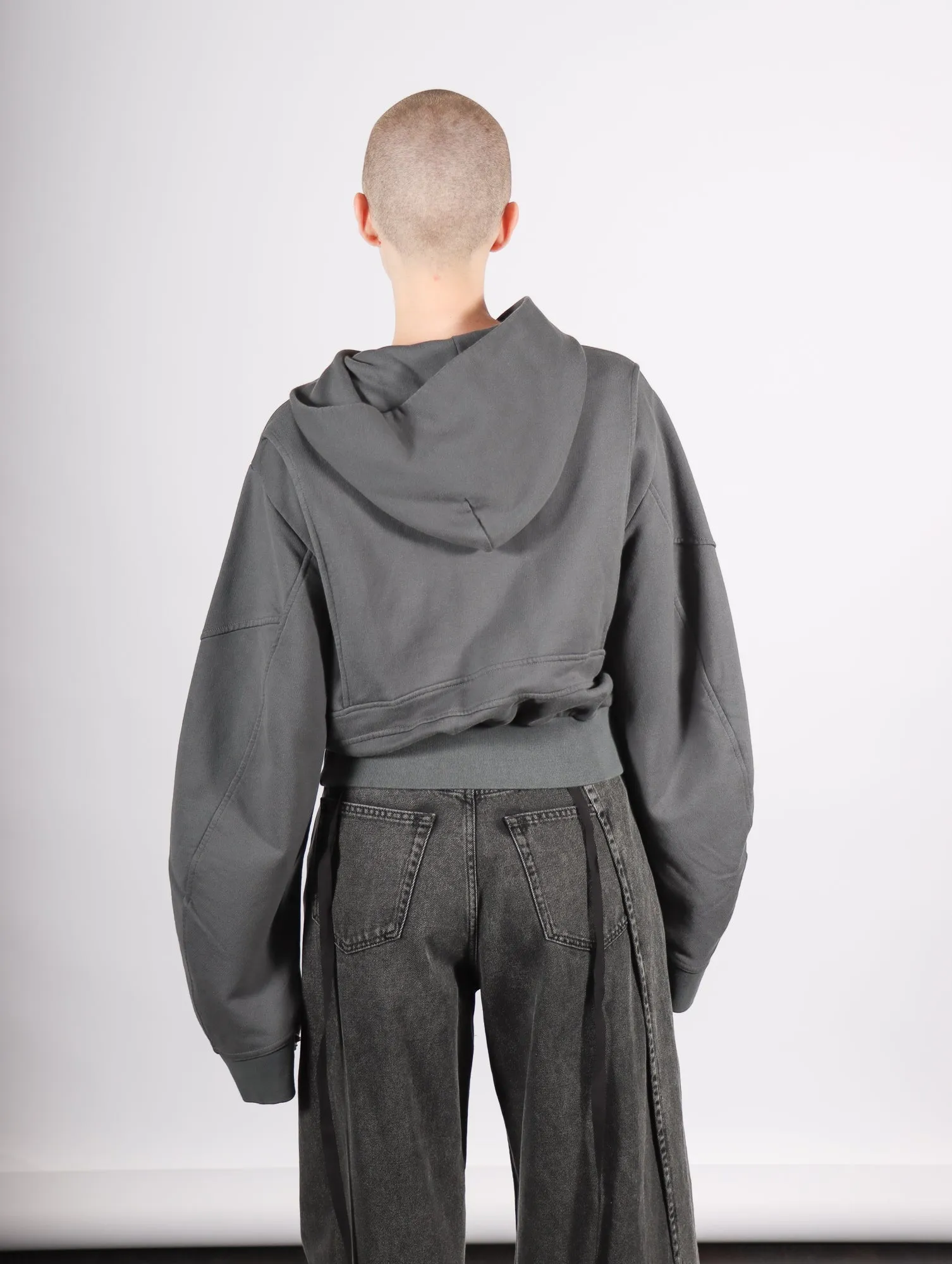Sweat Jacket in Dark Gray by MM6 Maison Margiela