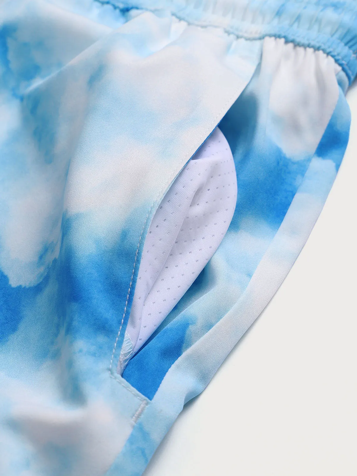 The Blue Sky Beach Men's 7" Swimming Trunks