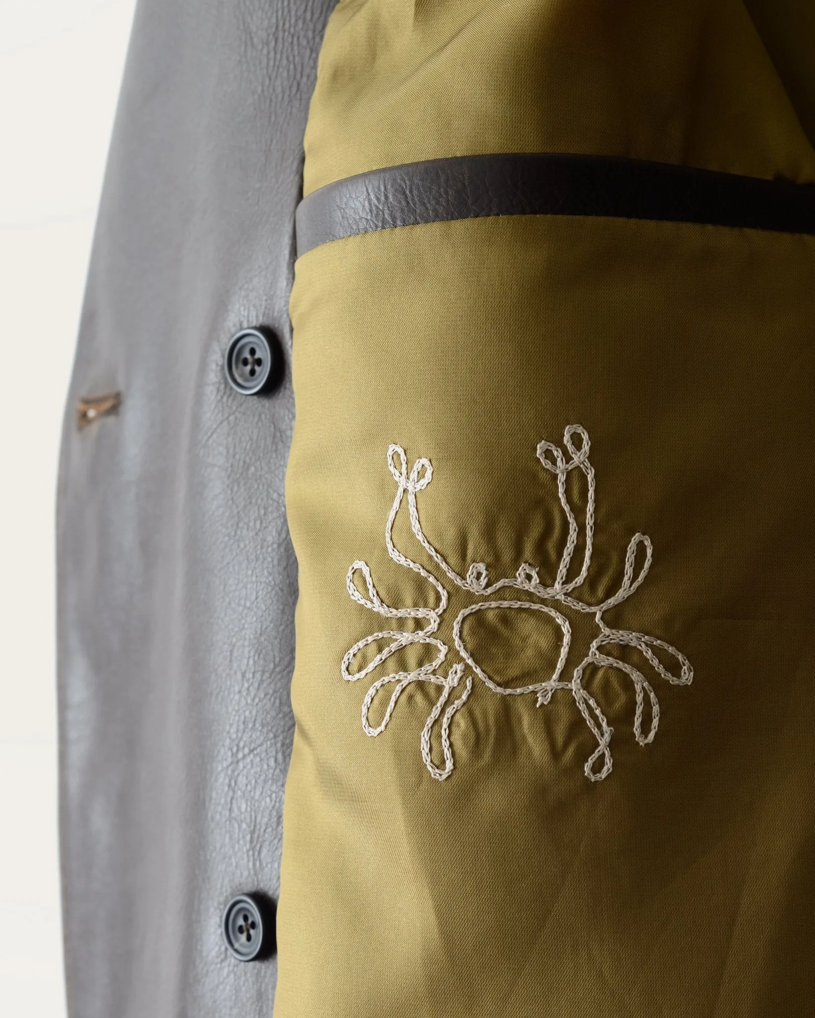 The Condor Peacoat: Brown Calf w/ Shearling Collar