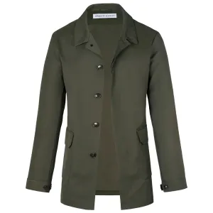 THE GREEN MONACO II SHORT TRENCH COAT