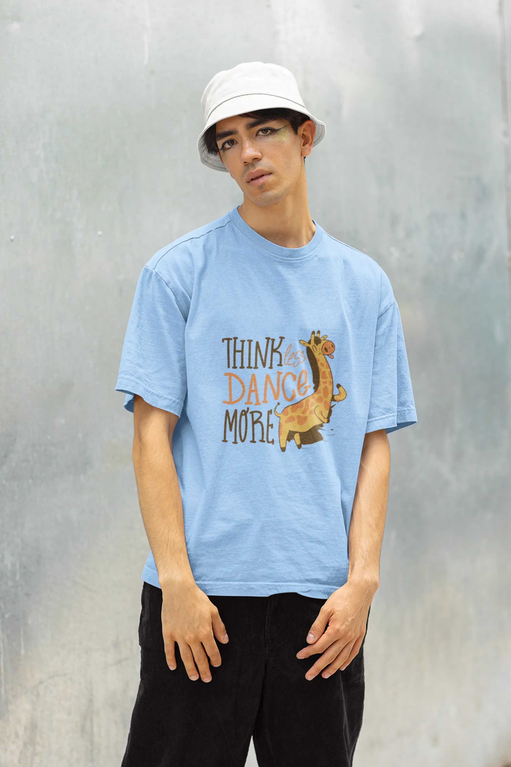 Think Less Dance More Printed T-shirt for men