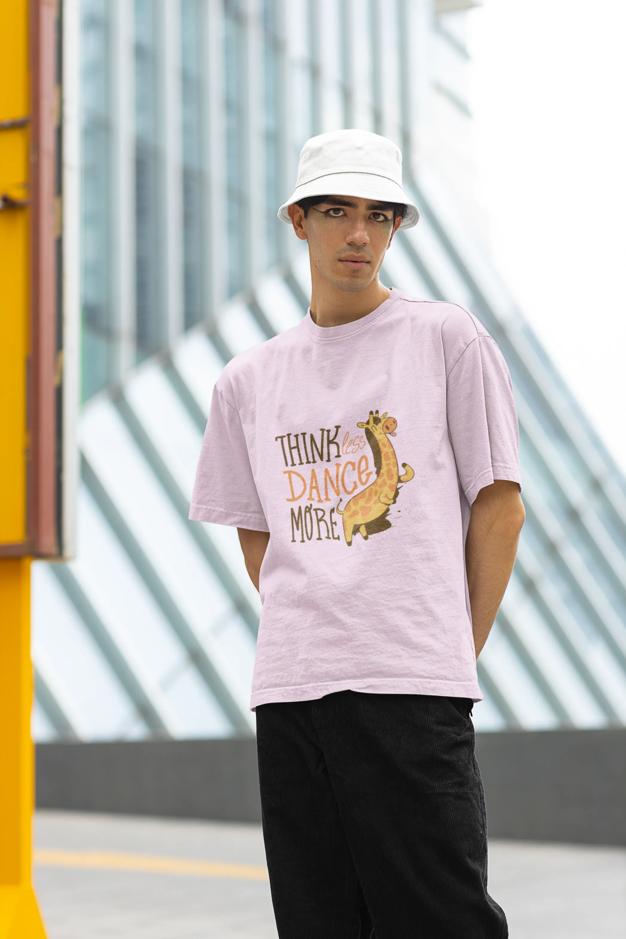 Think Less Dance More Printed T-shirt for men
