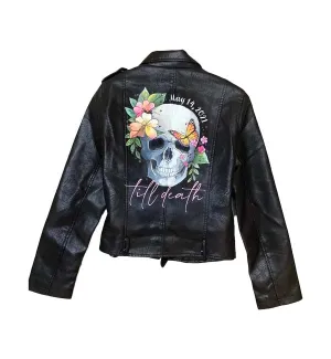 Till Death Leather Jacket Women Wedding Leather Jacket