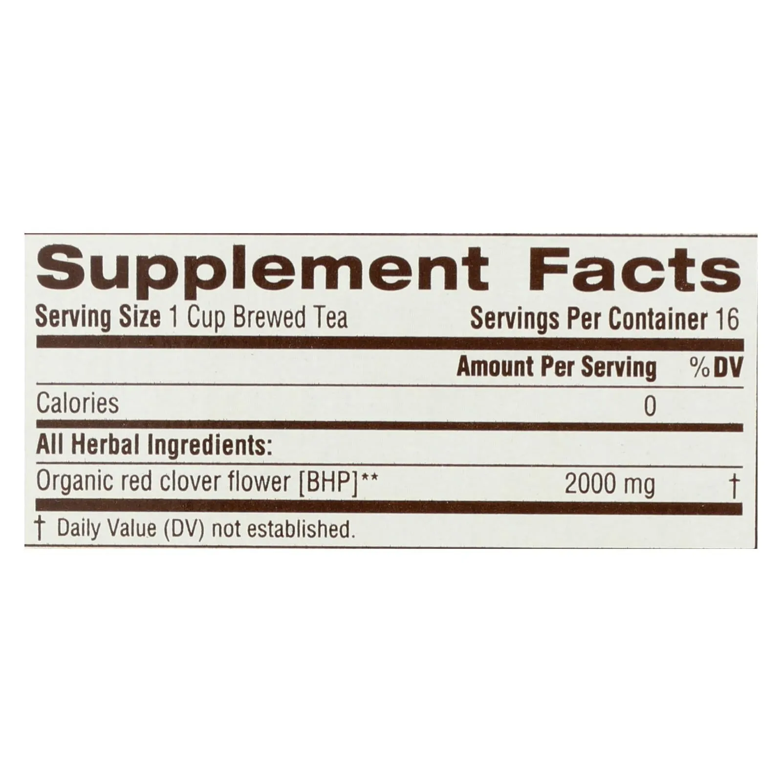 Traditional Medicinals Red Clover Herb Tea (Pack of 6 - 16 Bags)