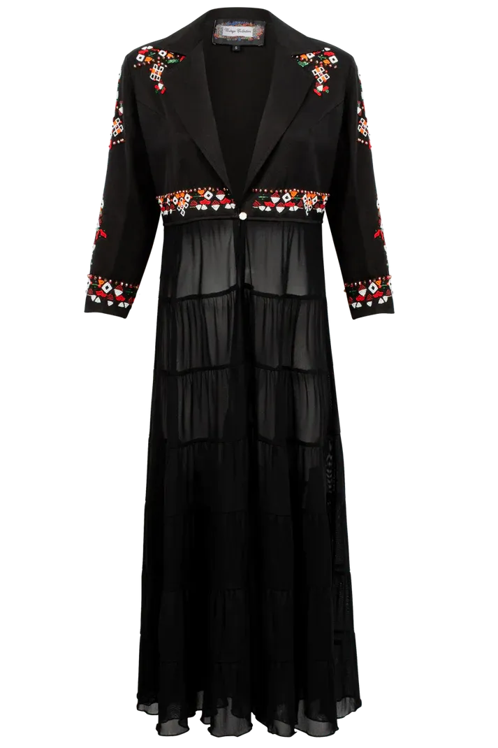 Trinity Embroidered Duster by Vintage Collection