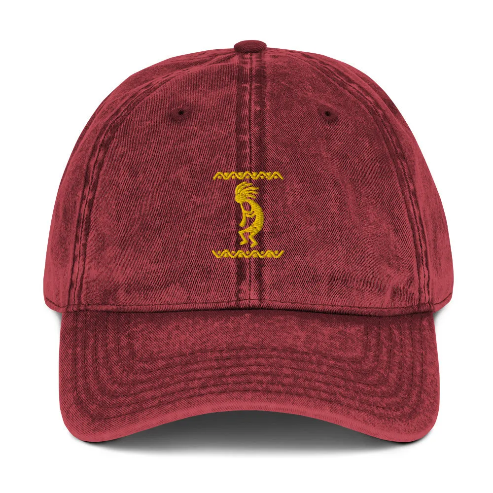 Vintage Kokopelli Cotton Twill Cap