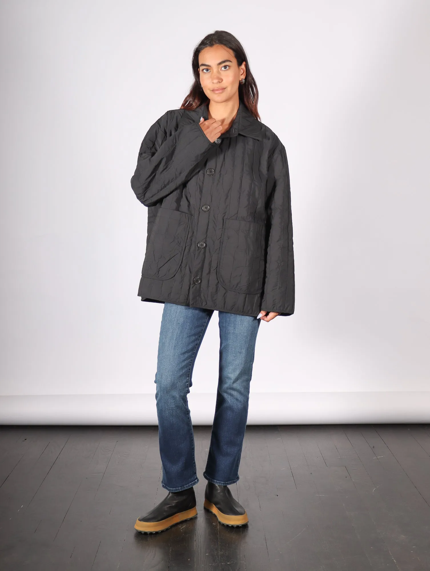 Wheel Jacket in Black by Henrik Vibskov