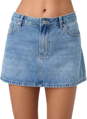 Women's Jean Dress Mini Denim Skirt-Casual Stretch Slim Fit High Waisted Jean Skirts Denim, S-L