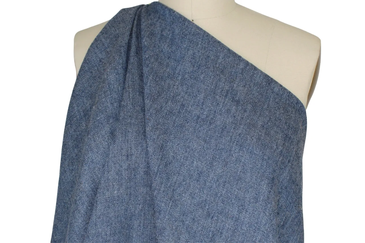 Wool "Denim" - Medium Wash/Natural