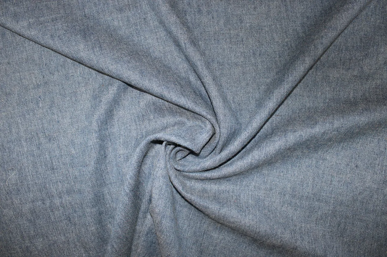 Wool "Denim" - Medium Wash/Natural