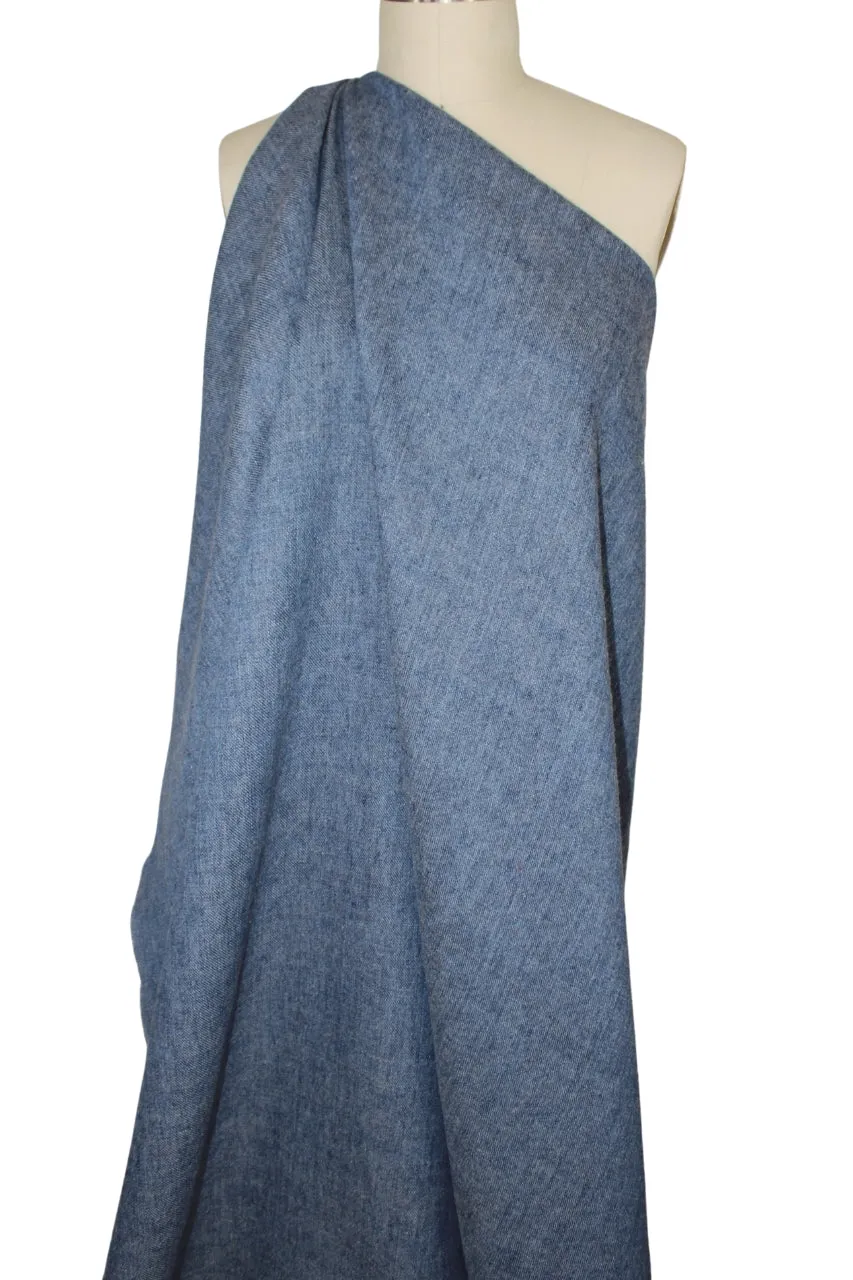 Wool "Denim" - Medium Wash/Natural